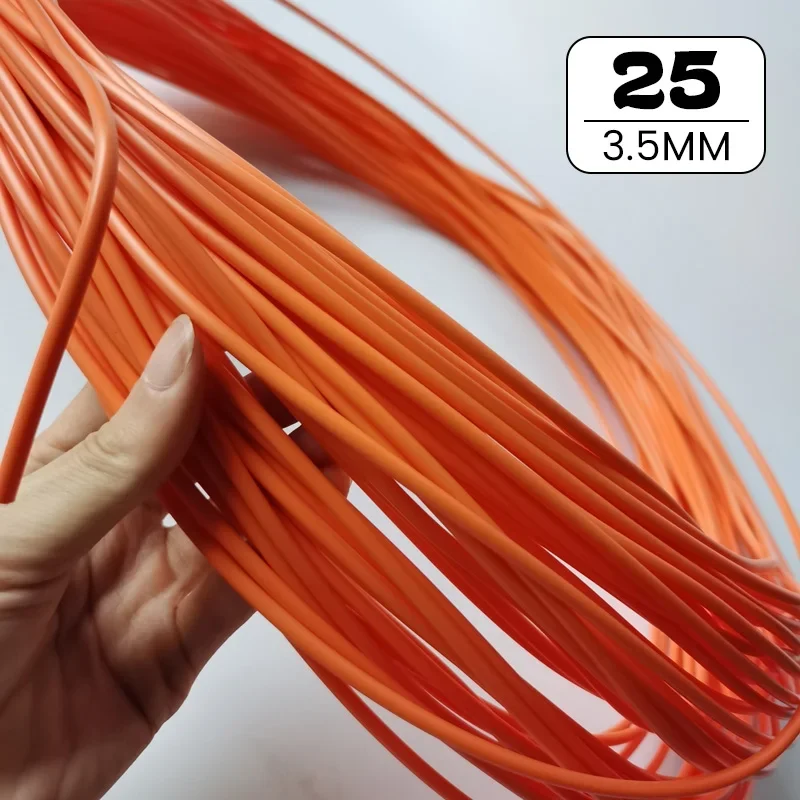 NONE 2,5/3 cm 500 g rundes Pe-Rattan-Kunststoff, synthetisches Rattan, Weben, Rohmaterial, Stricken, Möbel, Reparatur, Stuhl, Tisch, Aufbewahrungskorb, Werkzeug 4