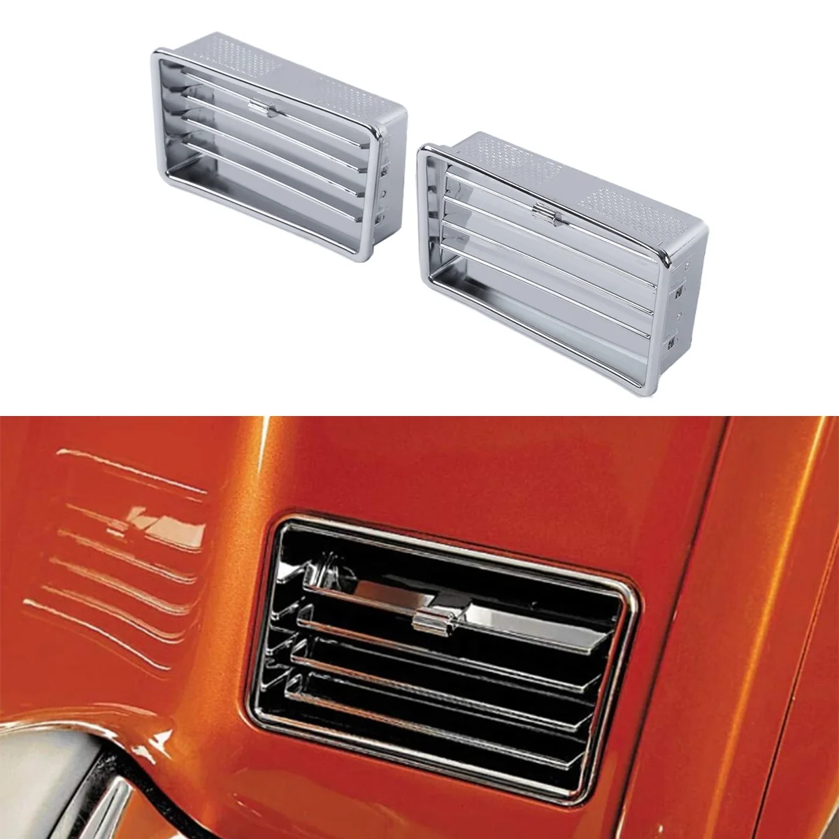 

Chrome Lower Air Outlet Vents For Honda Goldwing 1800 GL1800 2001-2010 2009 Motorbike Accessories Left Right