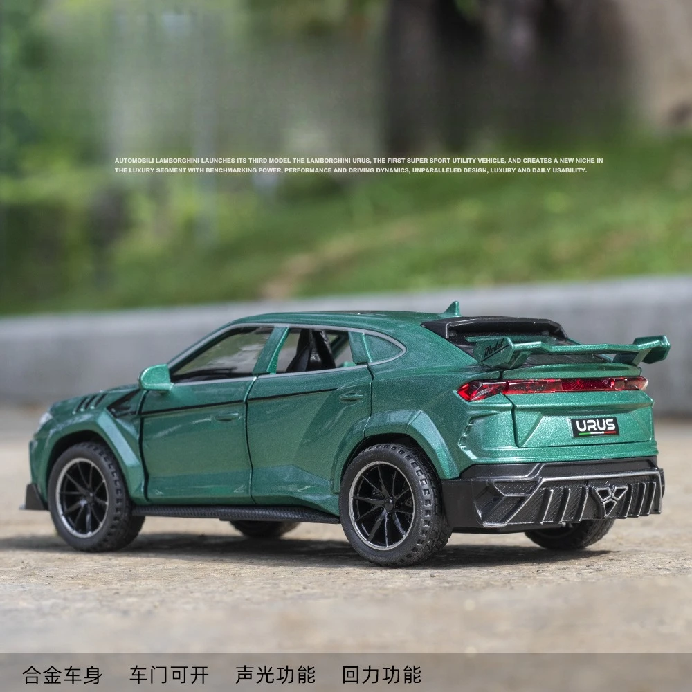 مقياس 1:32 أوروس سيان نموذج اللعب سبيكة دييكاست سيارات مع ضوء الصوت التراجع الإطارات المطاطية المركبات المعدنية جمع الهوايات هدية