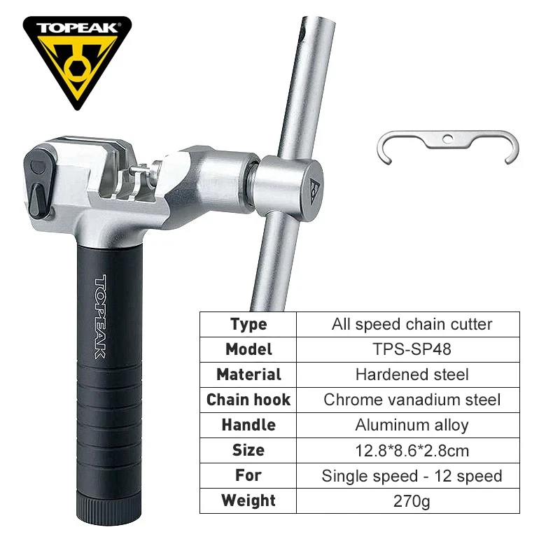 Topeak TPS-SP48 All Speeds Chain Tool Breaker MTB Road Bike Chain Remove Link Cutter Splitter Extractor Pin Tool With Chain Hook