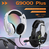 G9000 Plus Rgb Led Gaming Headset with Microphone Wired Noise Cancelling Stereo Sound for Pc Ps4 Xbox One Switch
