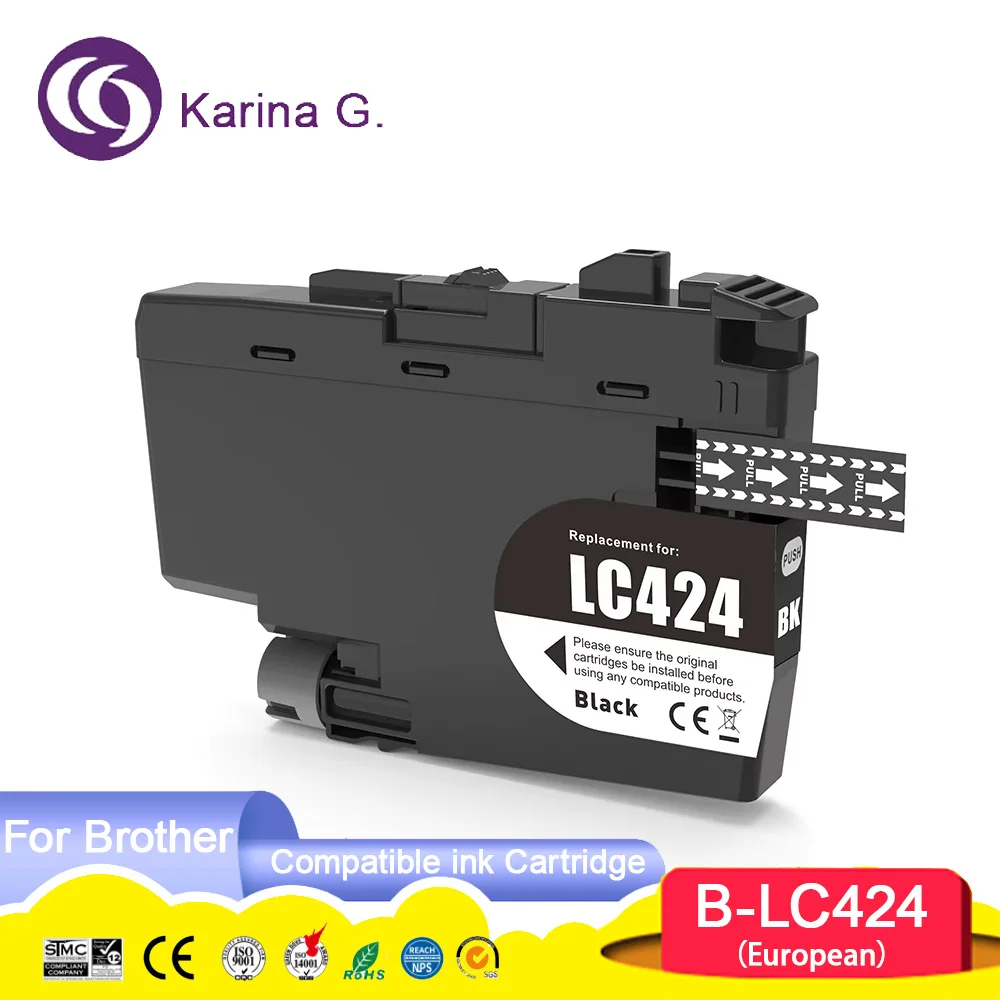 Standard capacity LC424 LC 424 Premium Compatible Ink Cartridge For Brother DCP-J1200W,DCP-J1200WE Printer