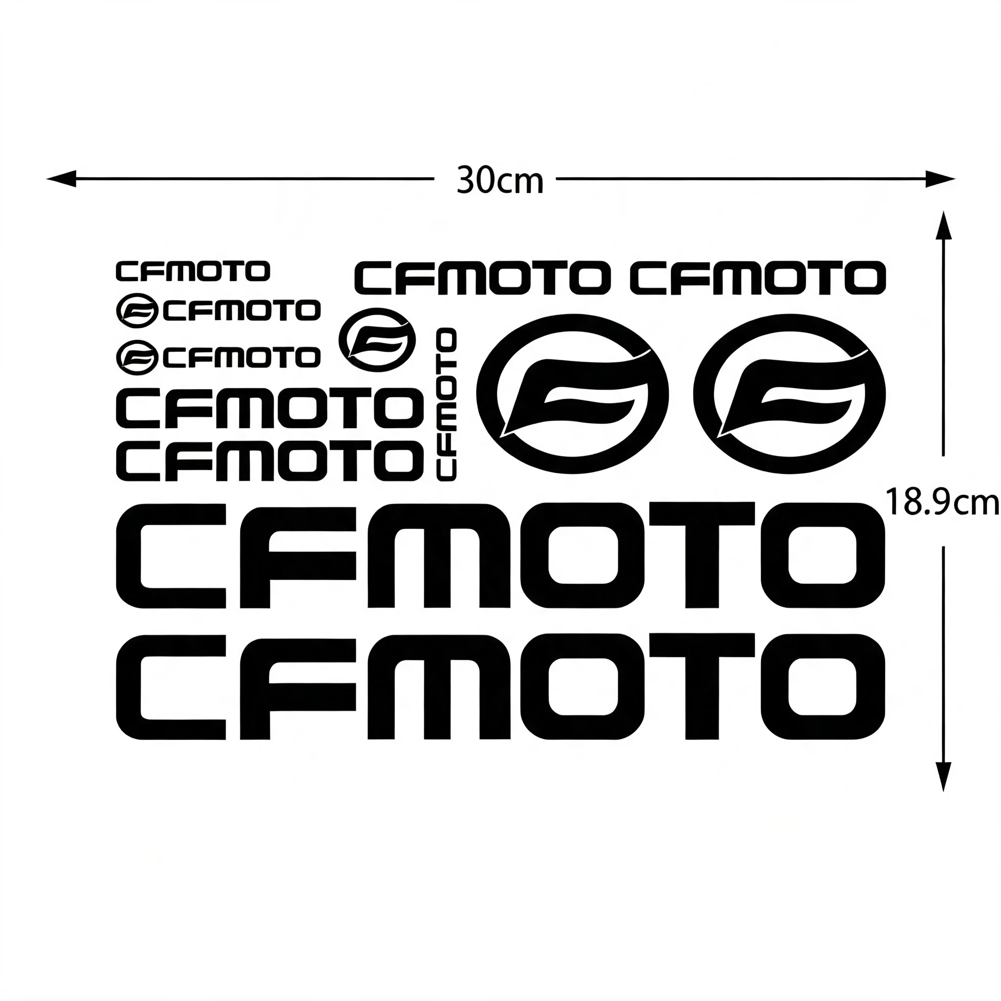 Vinyl CFMOTO Stickers Logo Motorcycle Tank Helmet Bike CF MOTO Decals Kit for 450SS 450MT 675SS 300NK 300SS 675SRR 800MT - view 6