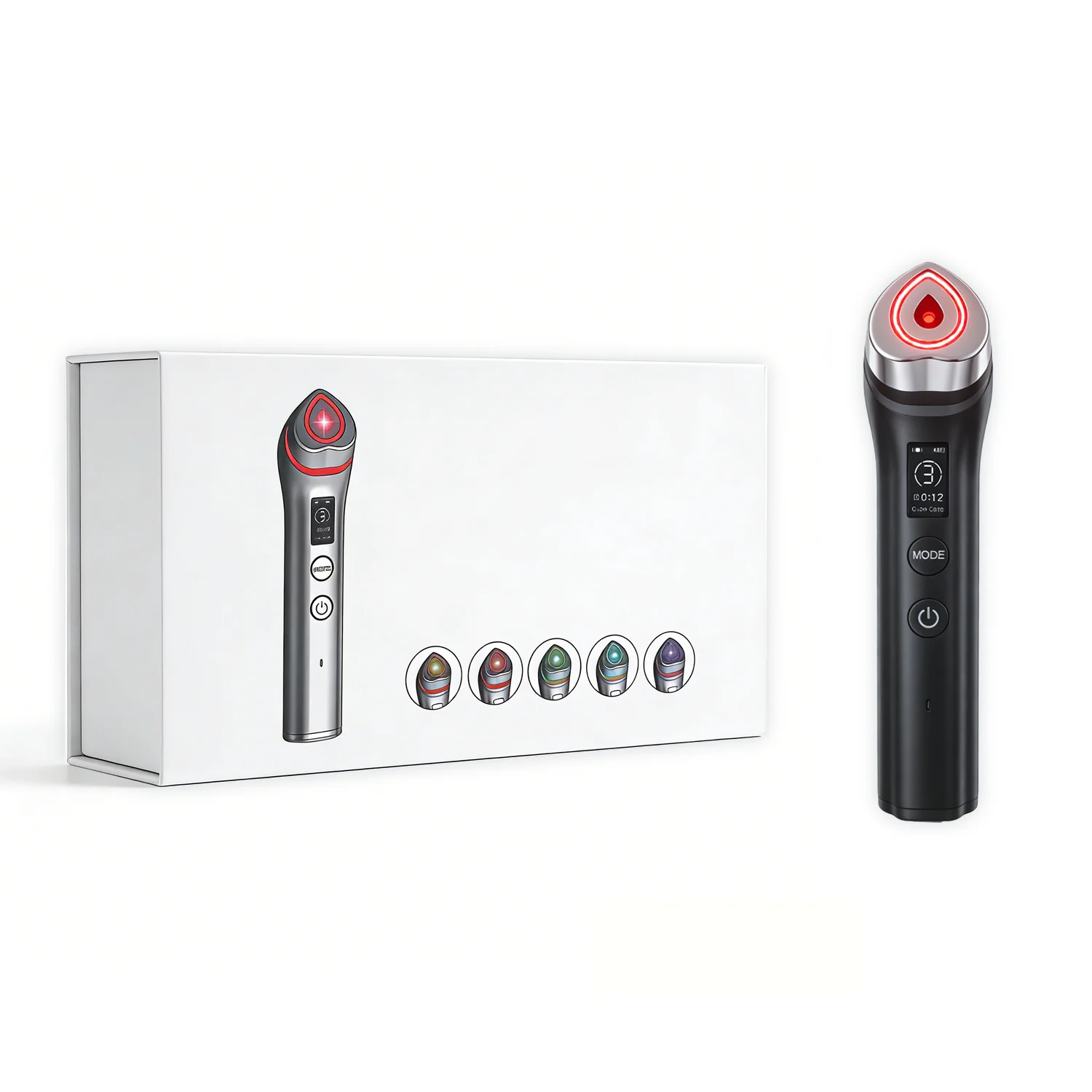 5 Modes RF Facial Beauty Device, Anti-Aging Skin Tightening Massager for Pore Refining & Skincare Absorption image 3