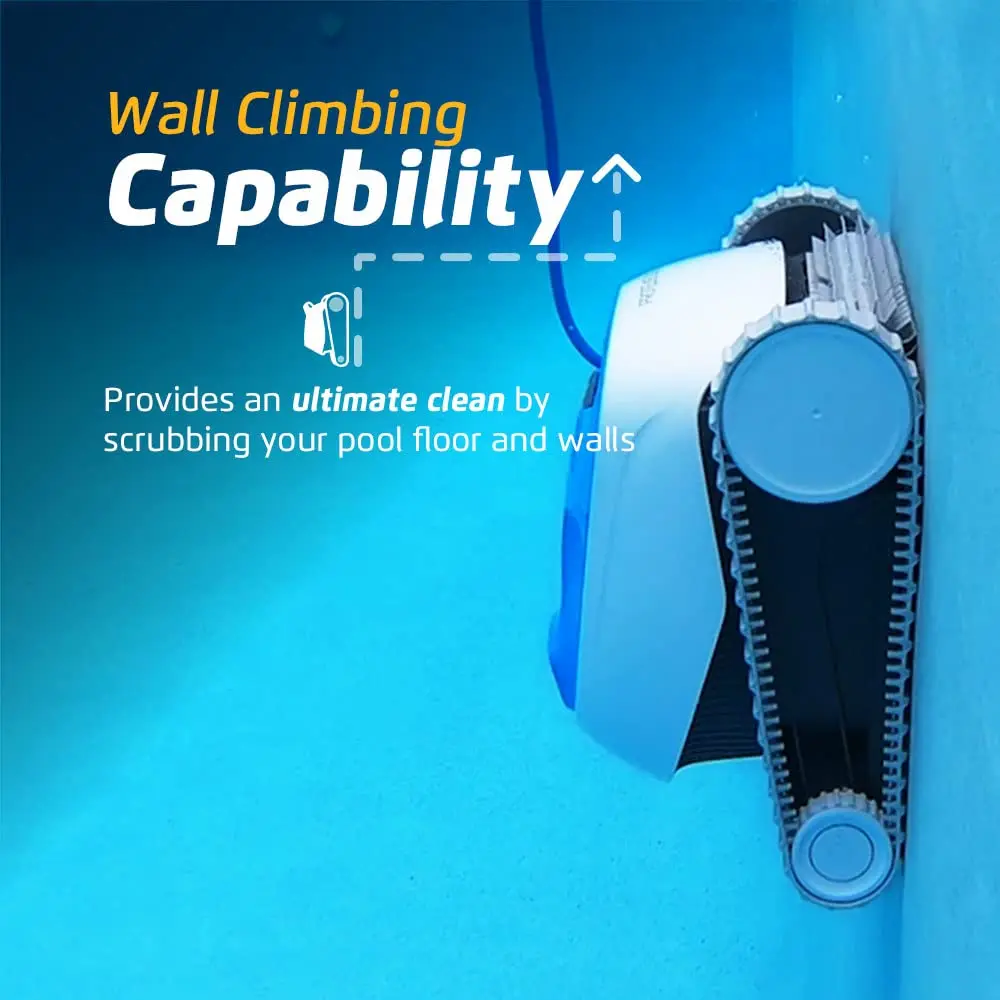 Proteus DX3 Automatic Robotic Pool Vacuum Cleaner Wall Climbing Active Scrubber Brush For In Ground Swimming Pools