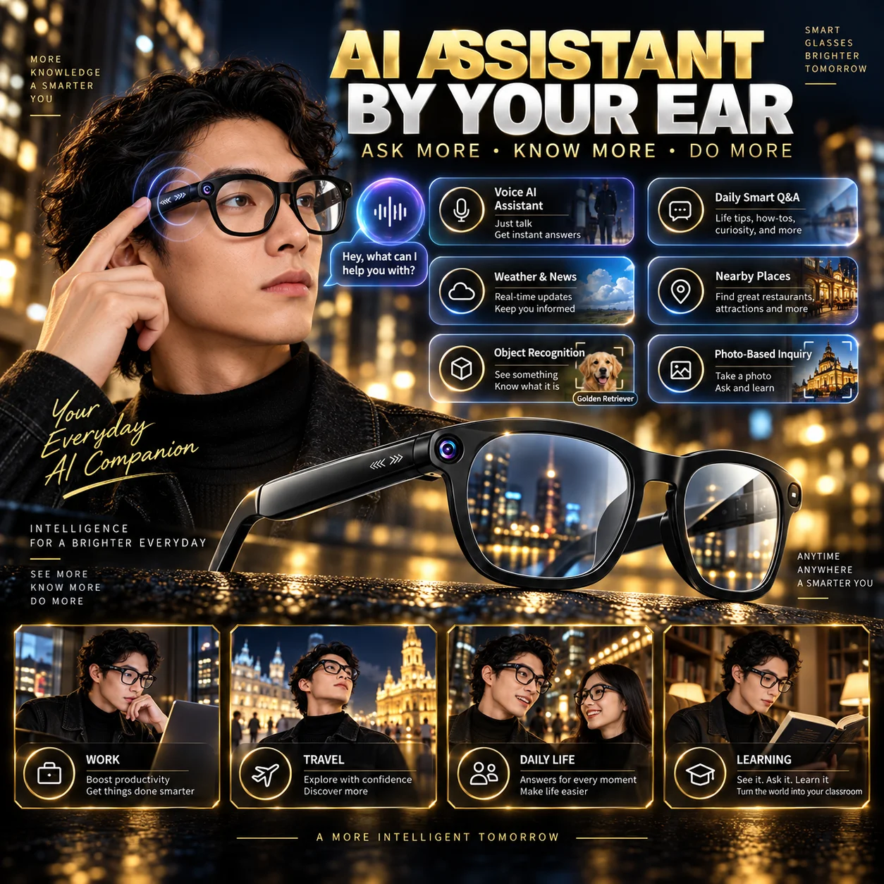 Lunettes intelligentes CY03 am - Audio Music Online Free avis et prix