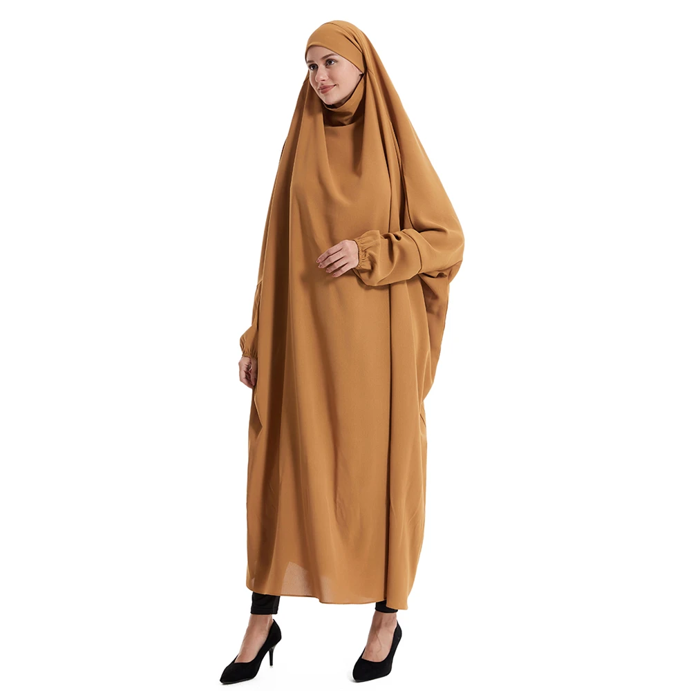 Islamic Clothing Modest Abaya Women Eid Ramadan Prayer Dress Muslim Garment Clothes Arab Robe Caftan Kaftan Gown Overhead Abayas