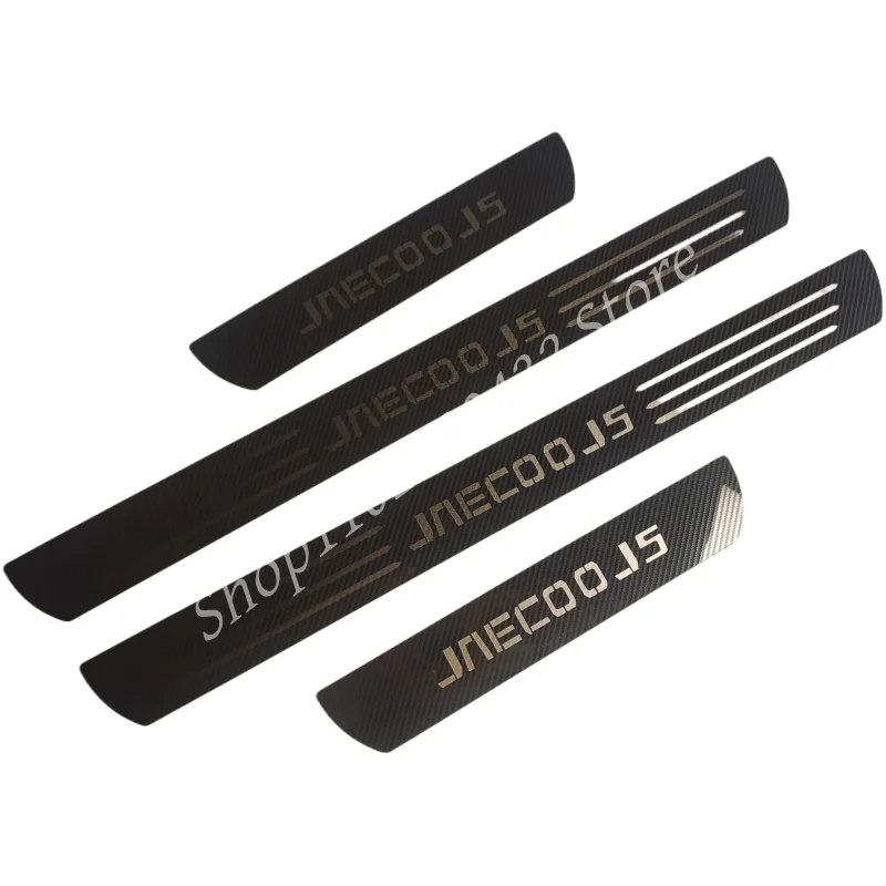 For CHERY JAECOO J5 2024 2025 Door Sill Scuff Plate Trim Stainless Steel Kick Pedal Sill Protector Car Styling Accessories