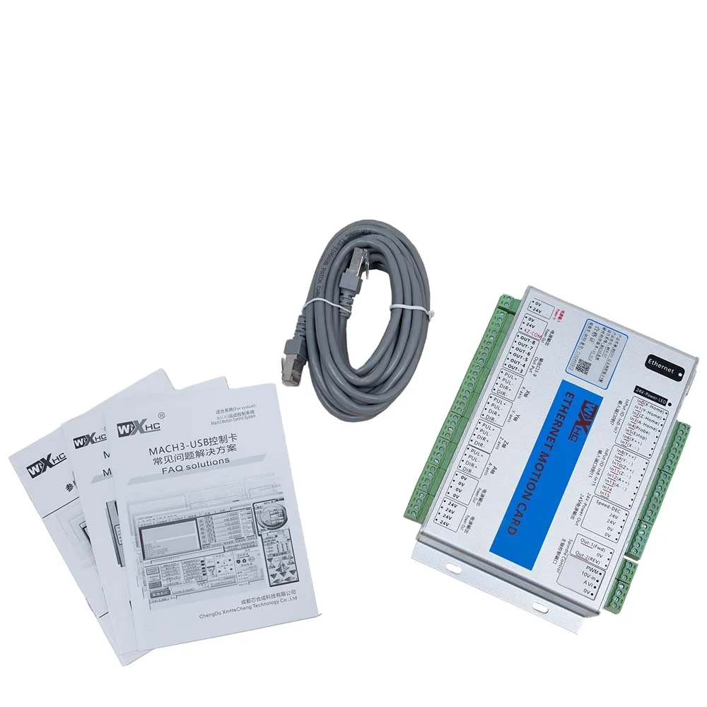 MK4-ET Mach3 4 Axis CNC Controller Ethernet Mach3 Controller Board Support Stepper Motor Servo Motor Controller Board Open Loop