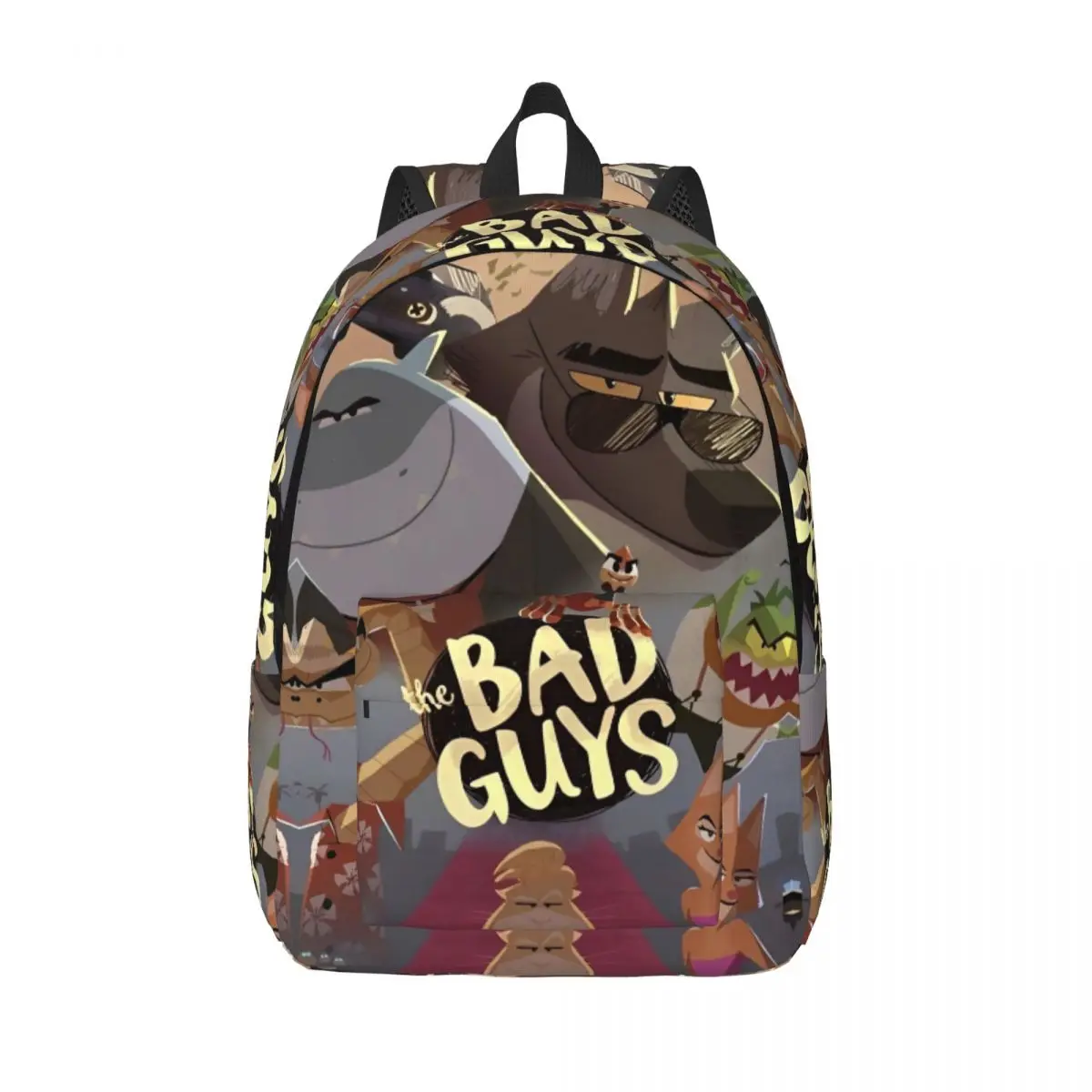 The Bad Guys 2025 New Anime Movie Backpack for Men Women Fashion High School Work Daypack Laptop Canvas Bags Durable