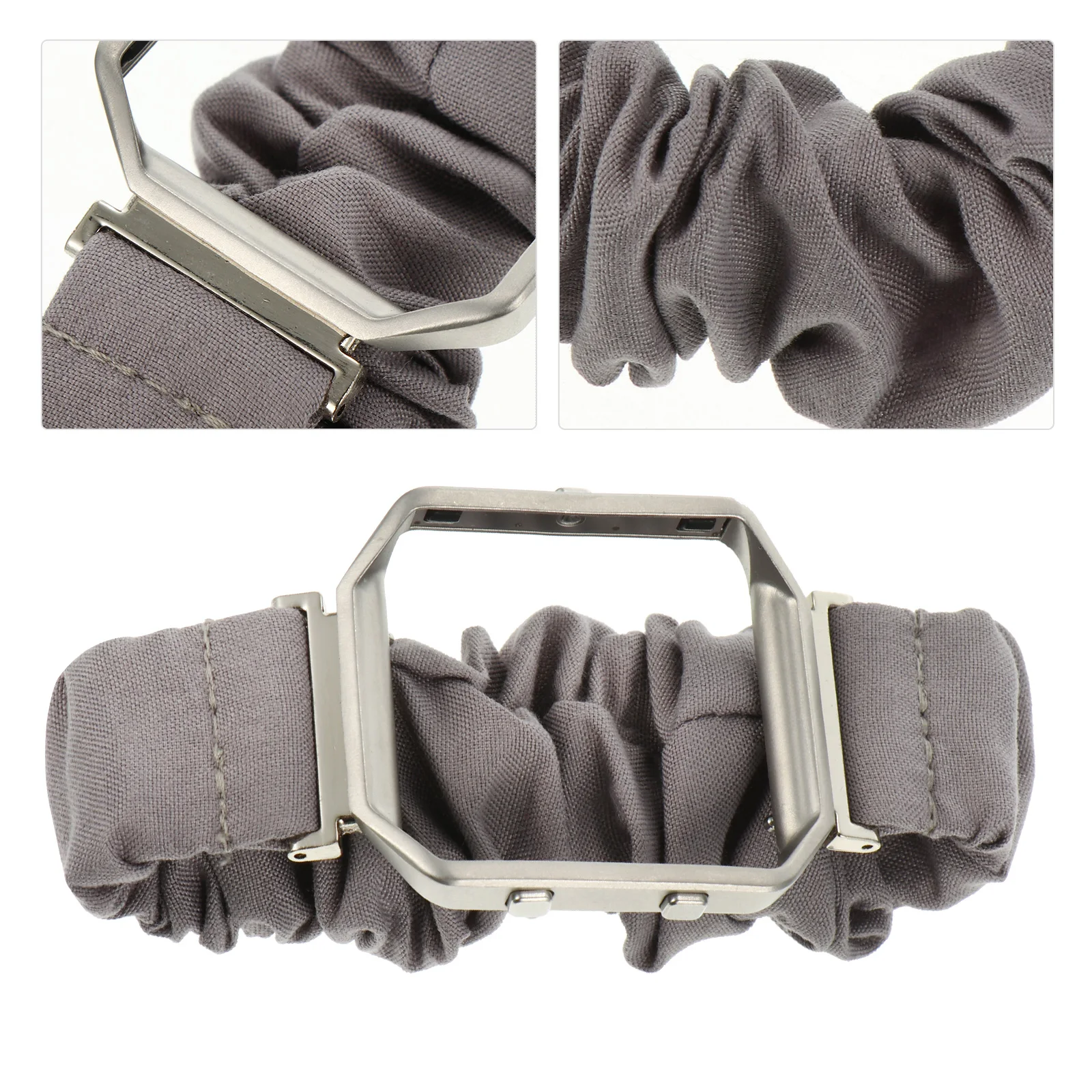 

Large Bowel Loop Watch Strap Cloth Bands Frame Replacement Supplies Metal Fabric Bracelet Durable Comfortable Party Work Travel