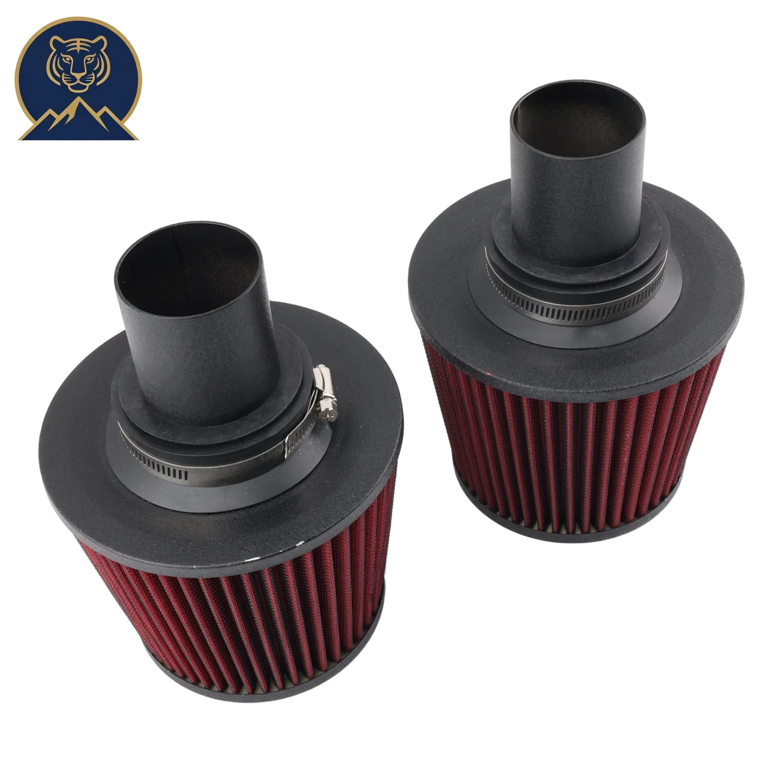 Kit de Filtro de Admisión de Aire de Doble Cono Cuadrado de 2.25 Pulgadas para BMW N54 135i 335i 535i Z4 Twin Turbo