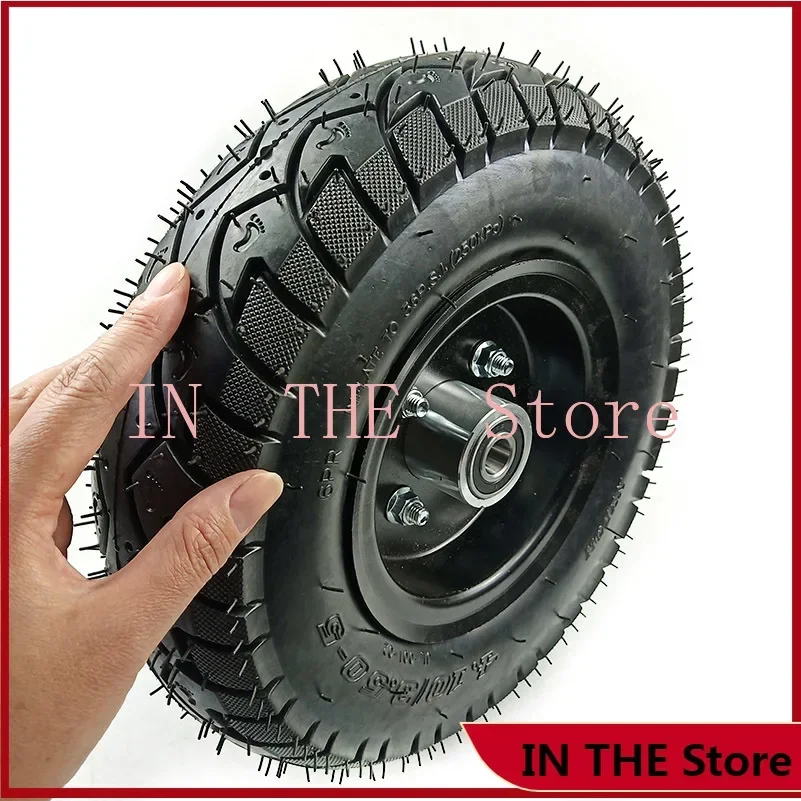 4.10/3.50-5 4.10-5 Tire Tyre and butyl inner tube 5 inch hub for mower wheel ATV QUAD Buggy Go-kart