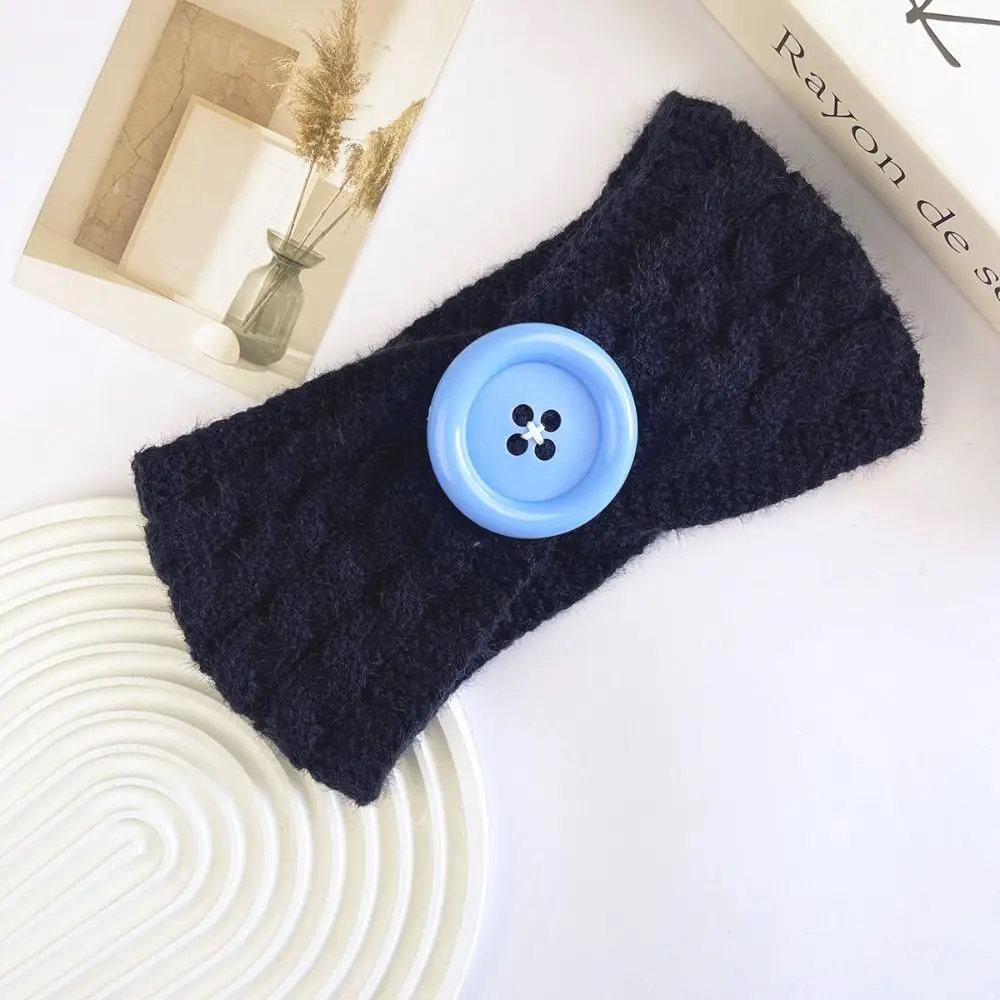 Cable Knit Knitted Headband Twisted Front Knitted Fabric Ear Warmer Headband Solid Wide Band Turban Headband Winter Outfits