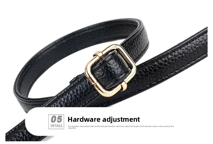 Mini-Multifunktions-Umhängetasche aus Leder für Handy/Sport, Cross-Taschen mit Kopfhöreranschluss, mehrlagige Damentasche mit Abdeckung – Detail 35