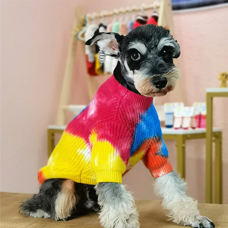 Winter Fashion Pet Clothing Sweat-shirt Wool Dog\'s Sweater with Sleeves Pullover Knit Puppy Sweaters for Male Small Medium Dogs