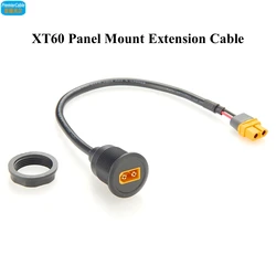 XT60 Male to Female Extension Cable Round Flush Panel Mount XT60 Charge Cable for RC Battery, E-Bike, DIY Power Box