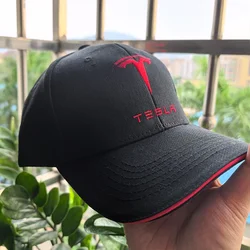 For Tesla Model 3 Model Y S X  Car Embroidery Baseball Cap Spring Summer Outdoor Sun Hat Cotton Adjustable Cap