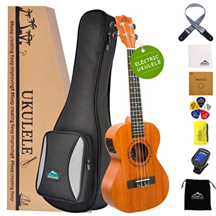 

Tenor Ukulele Mahogany Beginner Electric Built-in Digital Tuner Ukelele 26 inch Big PackageKit. Ukulele Ukalalee Suitable for a