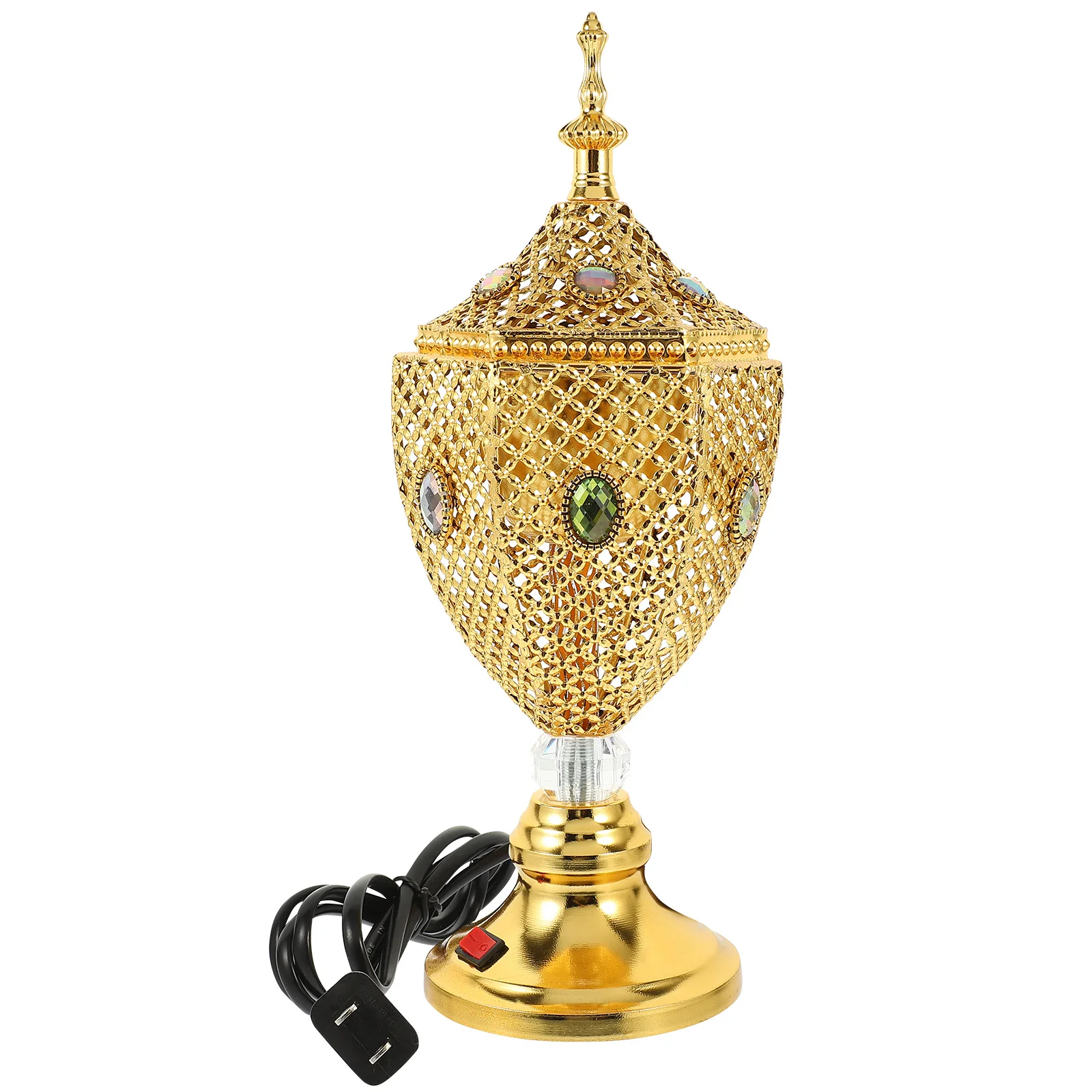 

Electric Arabian Incense Burner Desktop Plug in Censer Burner Decoration Us Plug Vintage Aromatherapy Incense Holder