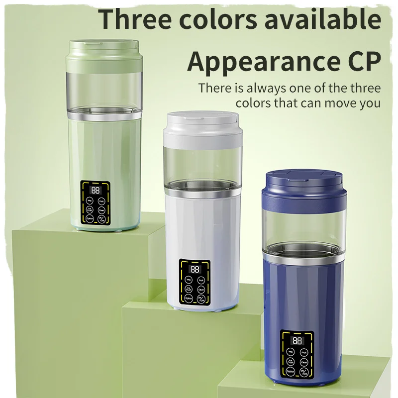 

Portable Juicer Cup More Five Cutter Heads Big Capacity Plastic Housing 2200+ RPM Charging Portable Juicer for Student