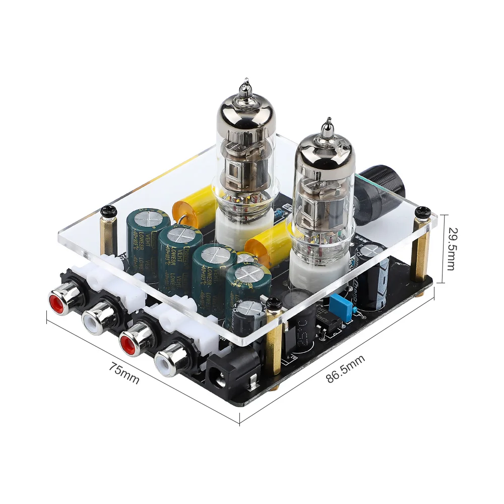 Audio 6A2 Tube Preamplifier HIFI Tube Stereo Preamp Bile Buffer Audio AMP Speaker Power Amplifier Home Theater