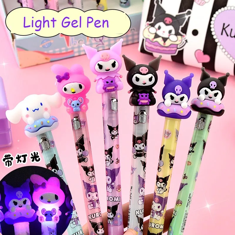 Imagem -03 - Lot Kawaii Stitch Light Gel Pen Cartoon Koala 0.5 mm Black Ink Signature Pens Promotional Gift Office School Supplies 36 Pcs