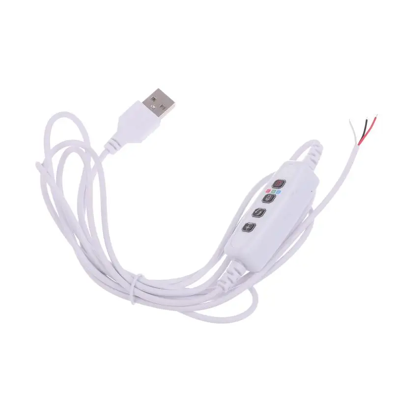 1/3/5Pcs DC 5V USB Clamp Plant Light Timing Control Cable Switch Line Plant Growth Light Live Broadcast Fill Light Control Wire