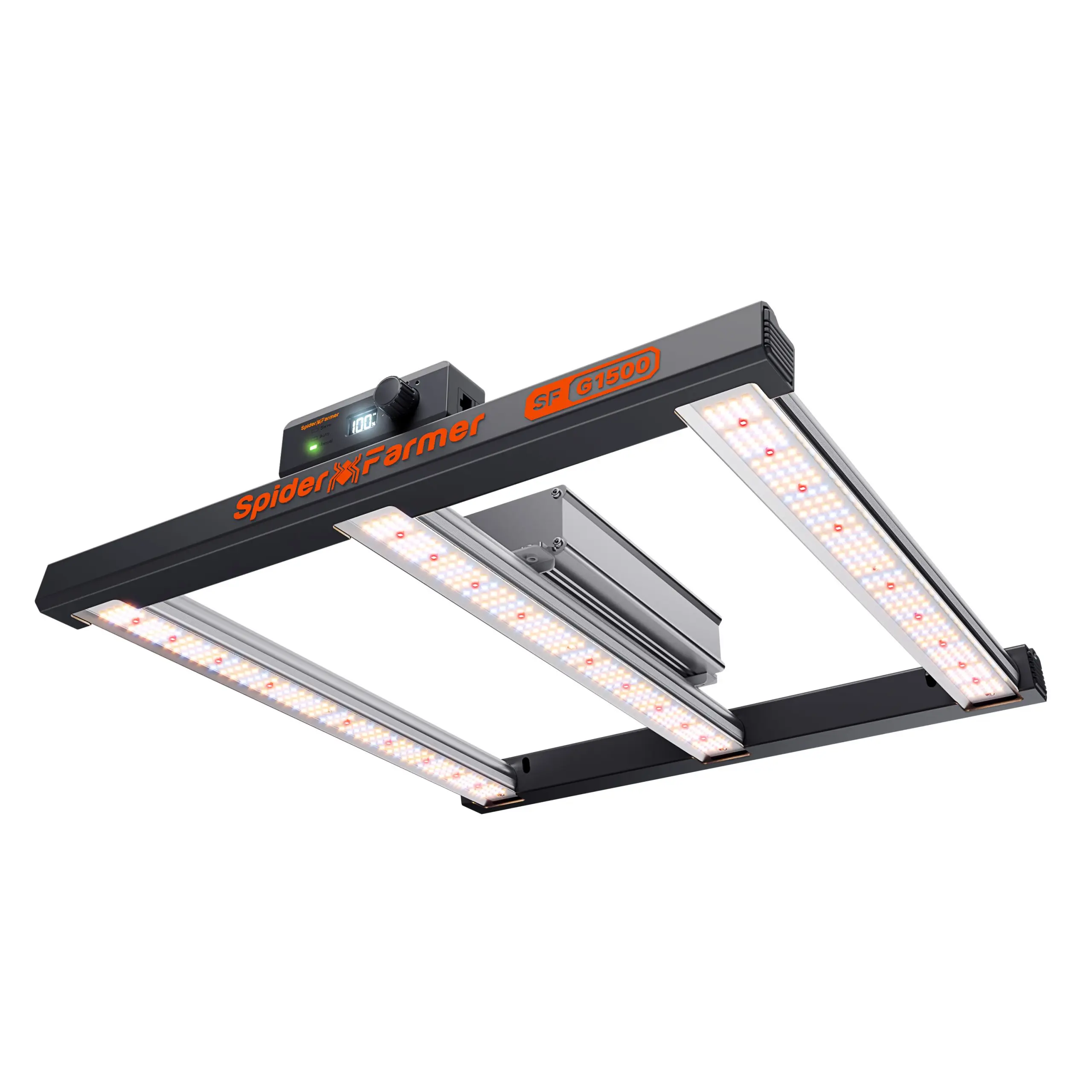 Lampa LED do upraw Spider Farmer G1500 150W z możliwością ściemniania, ekonomiczna, pełne spektrum, wysoka wydajność, do namiotu uprawowego 1x1m, rok 2026