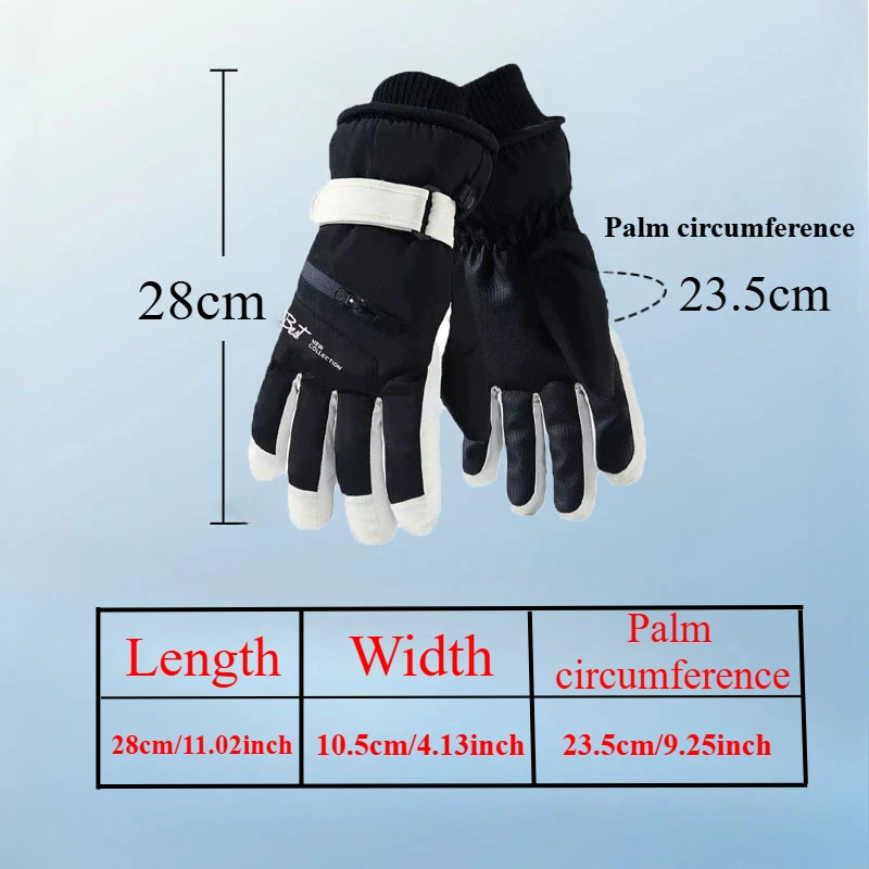 Winter Sports Gloves Non Slip Touch Ski Gloves Snowboard Accessories Waterproof Pocket Warm Men's and Women's Gloves