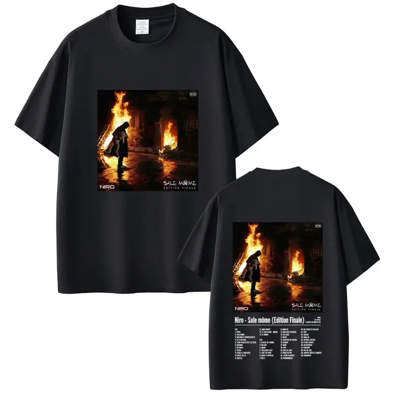 Double Sided Graphic T-shirt Unisex Fashion Oversized Streetwear Men Vintage Casual high quality Harajuku Absorbent Stitching