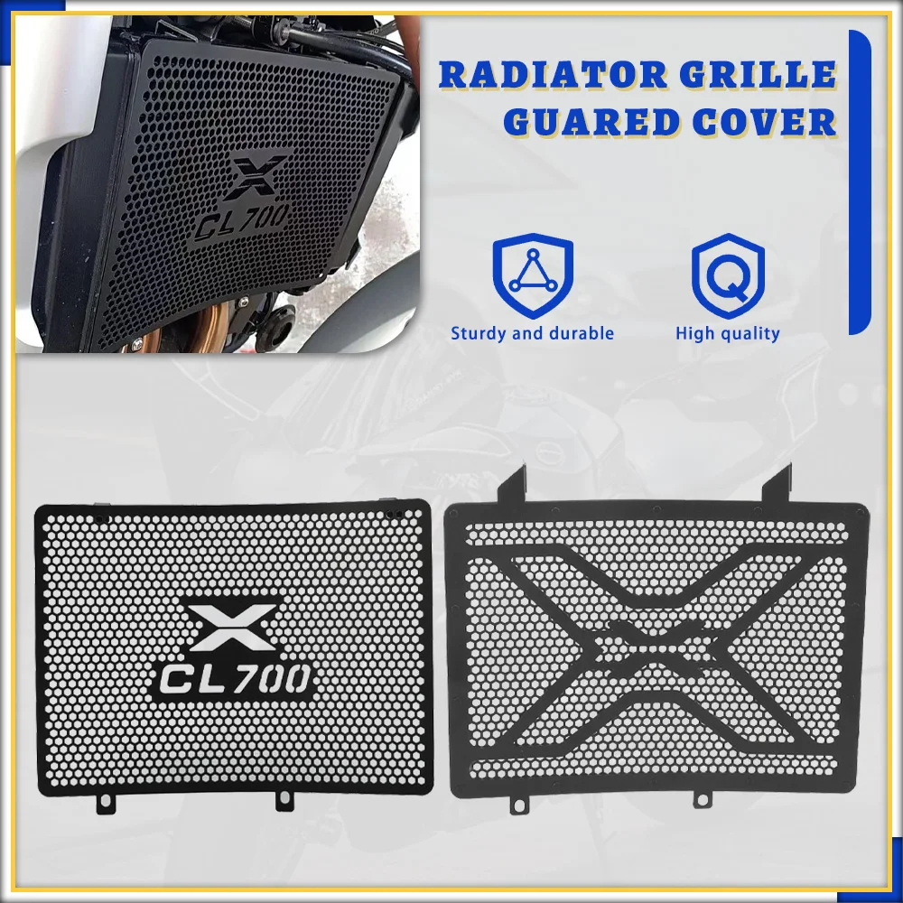 

Radiator Grille Guard Cover 700CLX CLX700 SPORT ADVENTURE HERITAGE 2020 2021 2022 2023 2024 For CFMOTO CF MOTO 700 CL-X CLX 700