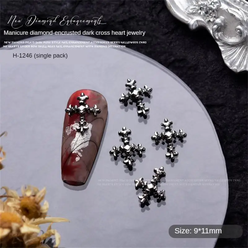 Metal Beautiful Small Spider Decorations Gun Black Comfortable Durable Chloe Heart Health & Beauty Skull Cross Simple