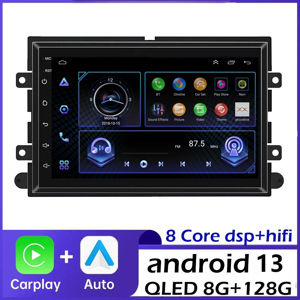 Android 13.0 Car Radio For Ford Focus F150 F250 Escape Explore Edge Montego 4G Carplay autoradio GPS Navigation Bluetooth