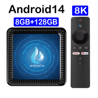 Global Q17 Android TV Box 64GB 128GB Android 14 5G Wifi Allwinner H313 Quad Core Set Top Box 8K Google Assistant Media Player