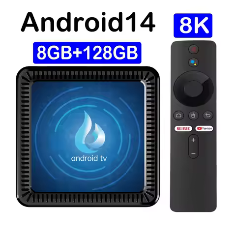 TV Box Android 14 Q17 Media Player Bluetooth 5.4 Allwinner H313 Ram 4GB 8GB Rom 64GB 128GB Set Top Box 8K Ultra 4K Smart TV Box