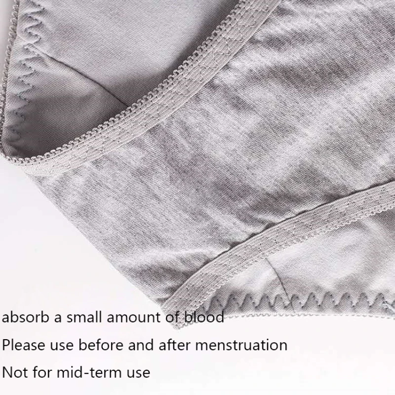 Bragas menstruales a prueba de fugas para mujer, ropa interior Sexy de encaje de talla grande 3XL, absorbe una pequeña cantidad, período fisiológico