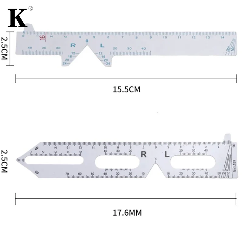 1Pcs Measure Optical Vernier PD Ruler Pupil Distance Meter Eye Ophthalmic Tool