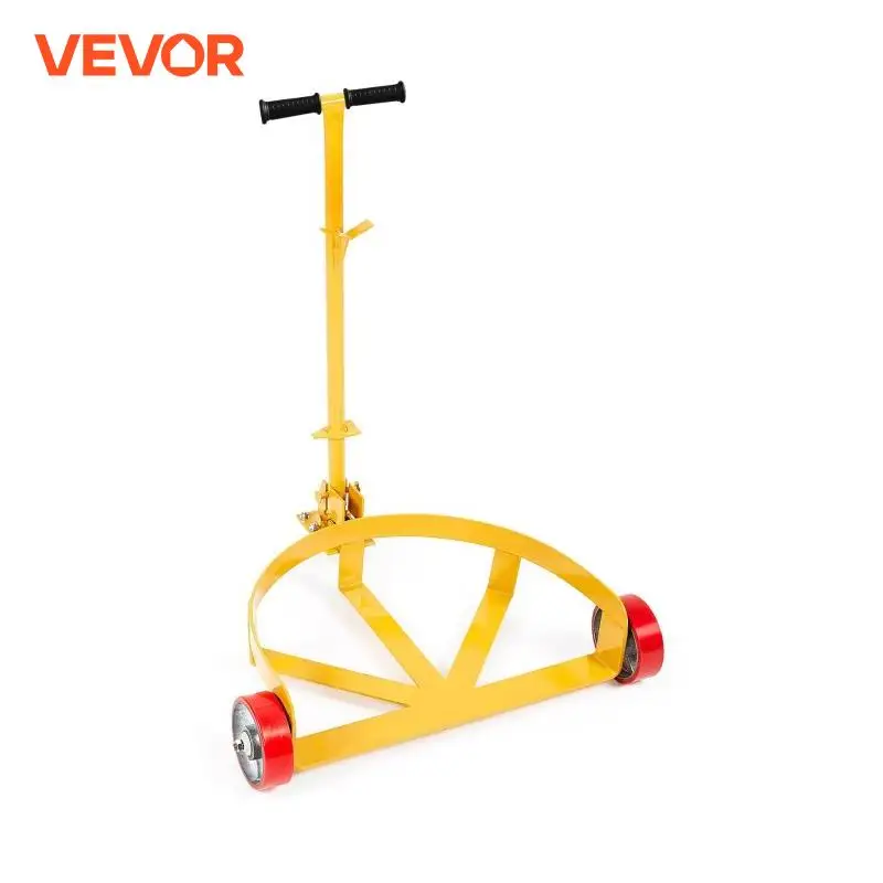 VEVOR 55 Gal 1200Lbs Oil Drum Trolley Heavy Duty Removable Hydraulic Block Auxiliary Handcart with Wheels for Warehouse Winery