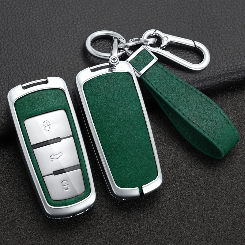 Zinc Alloy Car Key Case Cover For Vw Volkswagen CC Passat CC b6 b7 Protection Key Shell Skin Bag Only case Accessories