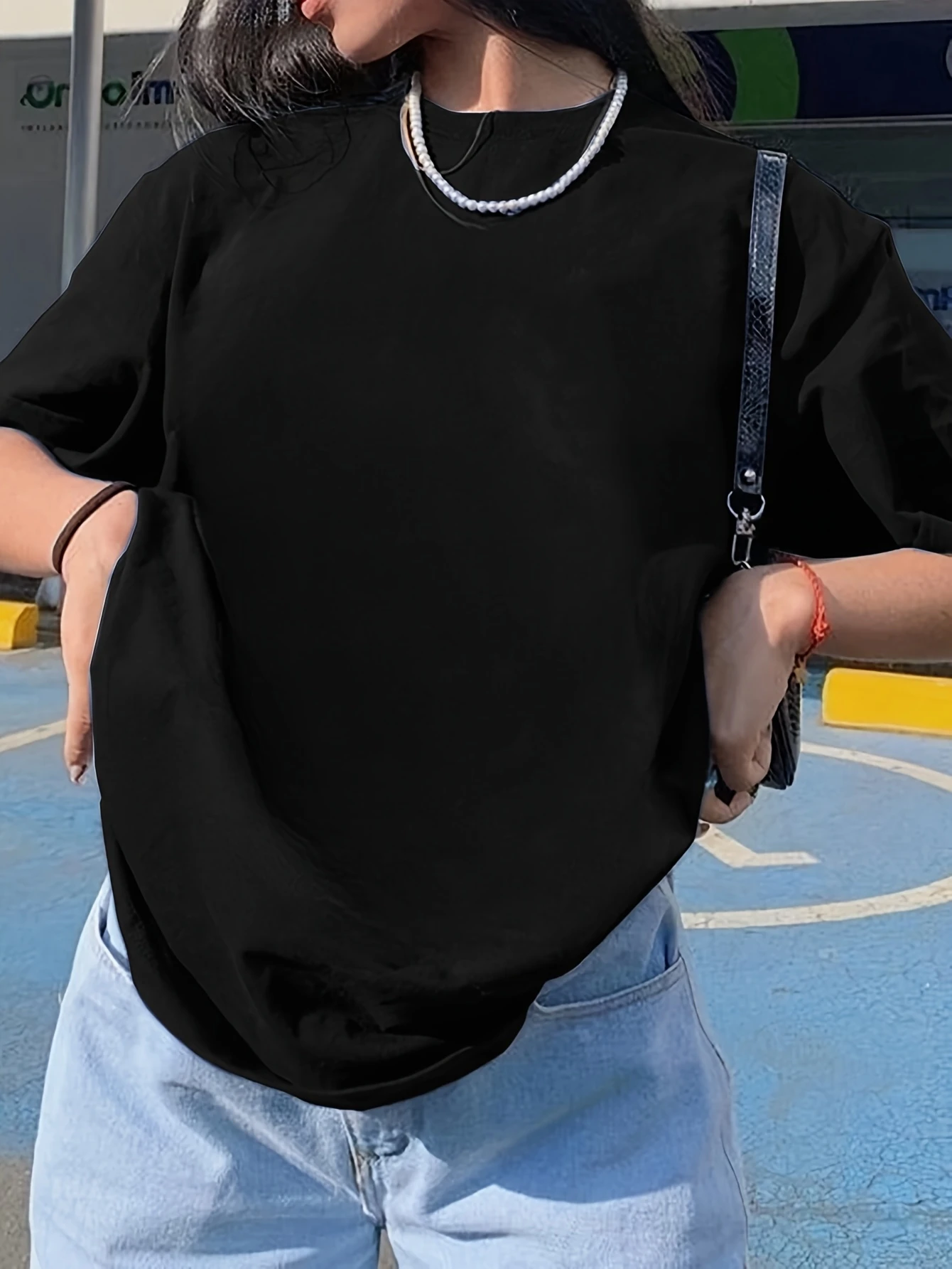 Versatile Solid Color T-Shirt, Casual Round Neck Short Sleeve Top, Fabric, Multi-Color and Size Options Available