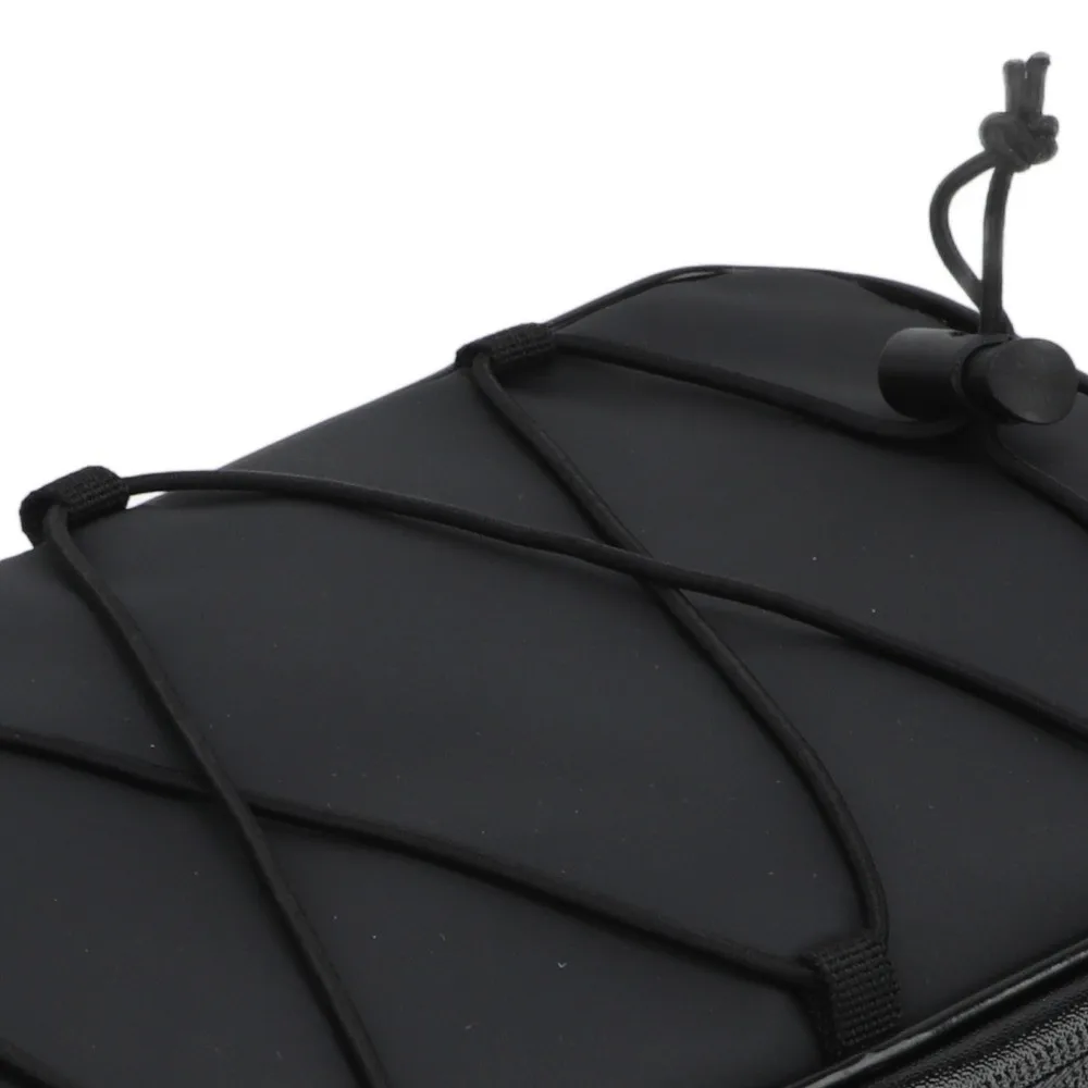 

Waterproof Bike Rack Bag with Reflective Strips PU Leather Bicycle Saddle Bag Large Capacity Easy To Attach Bike Saddle Bag