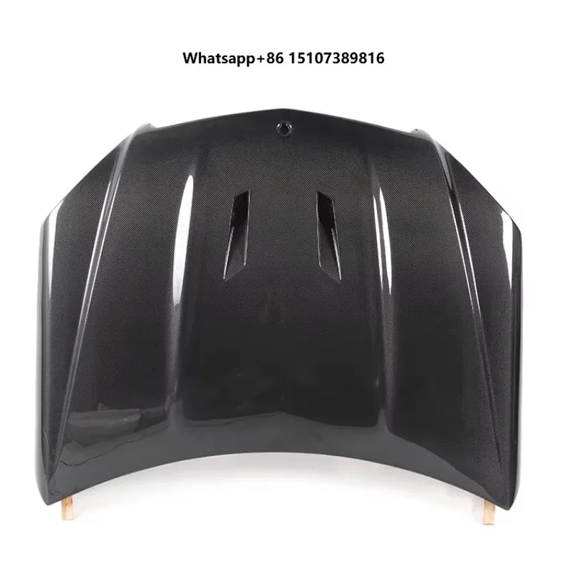 New Style Carbon Fiber Engine Hood for 2007-2014 -W204 C-Class High Polished Screw-On Upgrade