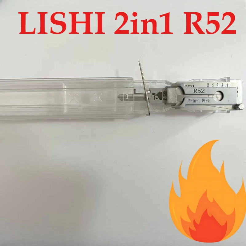 

1PCS Picking Locksmith Keychain Master Key Keychain Camping Tools Lishi Opens Everything Self Defense PicK R52 for All Locks