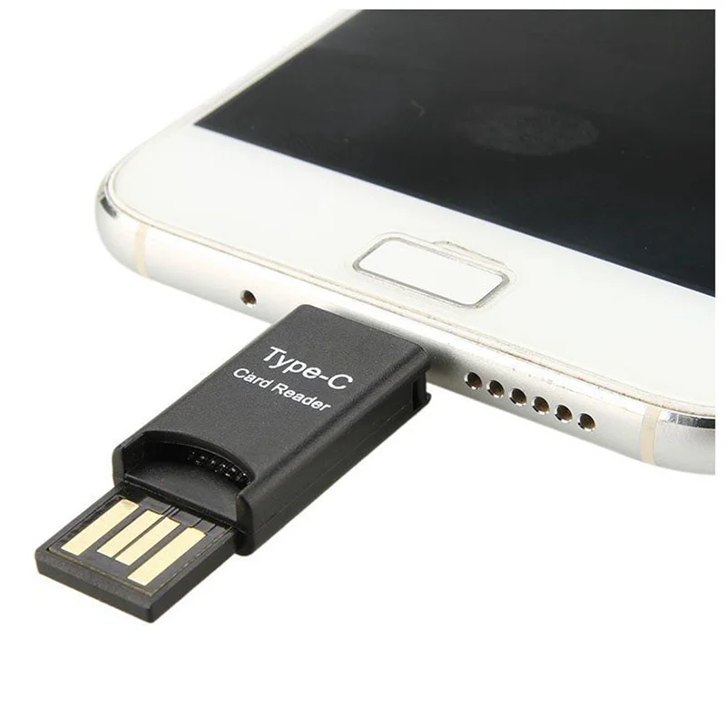 FULL-3X USB 3.1 نوع C USB-C إلى Micro-SD TF محول قارئ بطاقات للهاتف المحمول PC