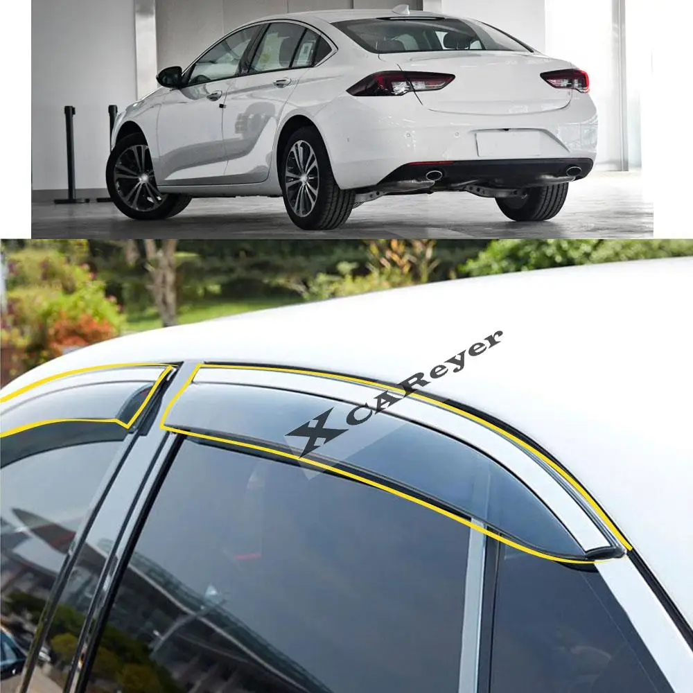 

For BUICK Regal 2017 2018 2019 2020 2021 Car Body Styling Sticker Plastic Window Glass Wind Visor Rain/Sun Guard Vent Parts