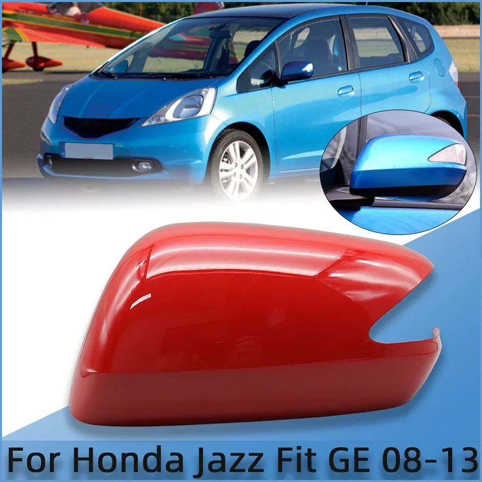 Rearview Mirror Shell Cover Lid Housing Cap Wing Mirror For Honda Fit Jazz 2008 2009 2010 2011 2012 2013 GE6 GE8 GP1 Painted