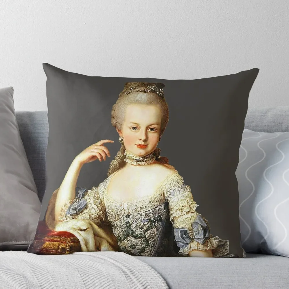 Marie Antoinette Queen of France Throw Pillow Plaid Sofa luxury sofa pillows Custom Cushion Photo