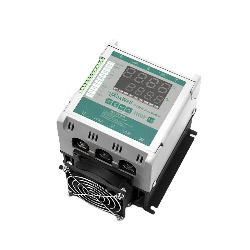 AvaCorePIDMaxwell GMAX 4-20ma Input Static Three Phase 220VAC~440VAC Voltage Regulator Stabilizer LED Display Alarm SCR 15kva 23