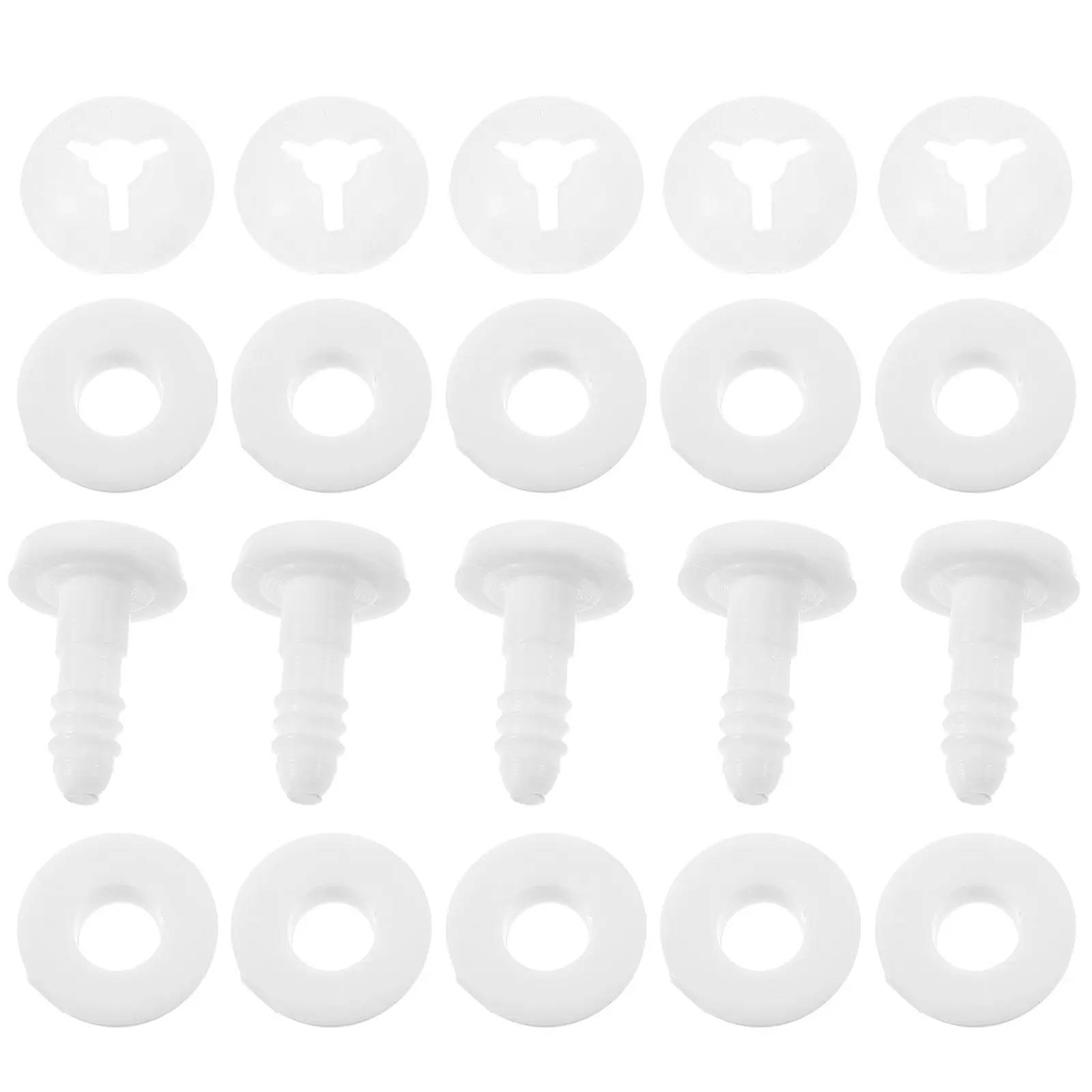 

50 Sets of Plastic Joint Washers for DIY Craft Making Movable Joints Accessories Handmade Bear Animal Puppets Making Materials